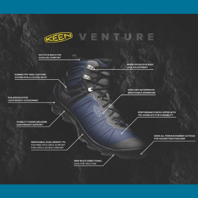 The Best Hiking Boots: Keen Venture Mid WP - Gear Hacker